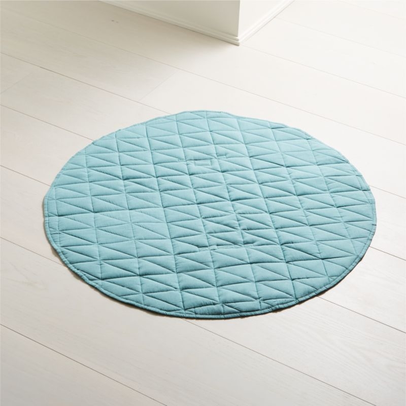 Fold and Go Teal Portable Baby Mat - Image 2