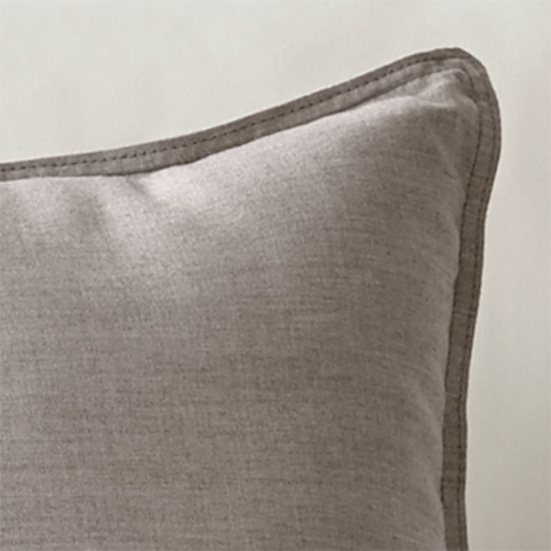 Sunbrella ® Cast Silver 20" Sq. Outdoor Pillow - Image 2