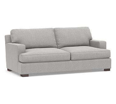 Townsend Square Arm Upholstered Loveseat 78", Polyester Wrapped Cushions, Sunbrella(R) Performance Chenille Fog - Image 2