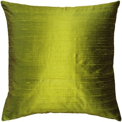 Bradley Solid Silk Throw Pillow - Image 0