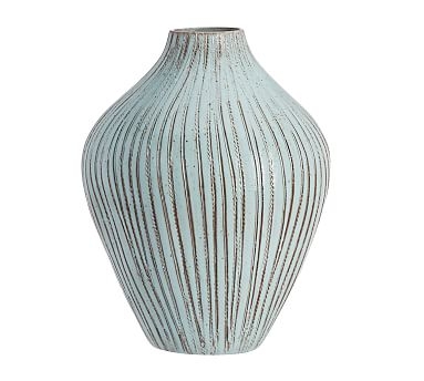 Eclectic Blue Vases, Light Blue - Large - Image 2