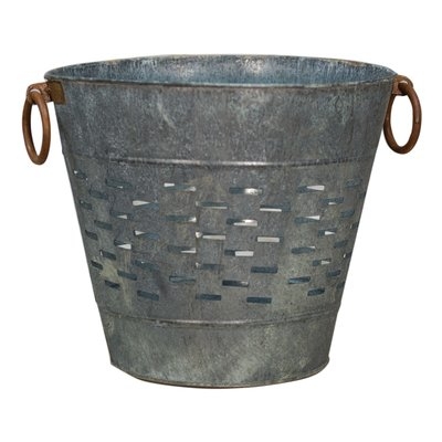 Galvanized Metal Bucket - Image 1