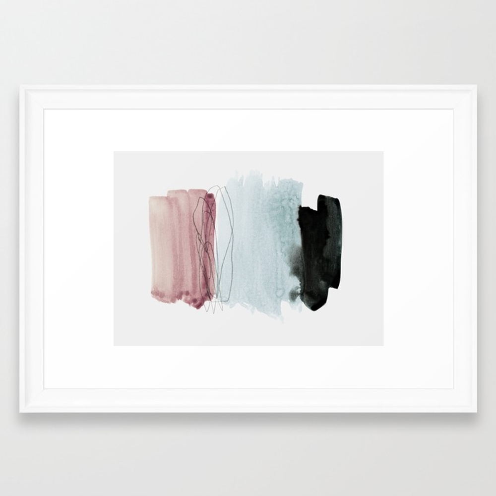 minimalism 4 Framed Art Print by Patternization - Image 0