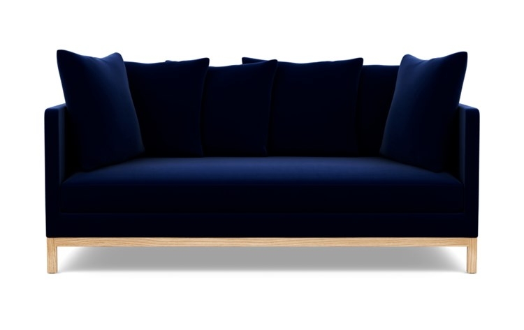 Jasper Sofa with Oxford Blue Fabric and Natural Oak legs - Image 0
