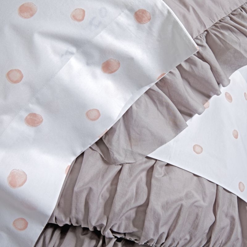 Organic Pink Polka Dot Pillowcase - Image 1