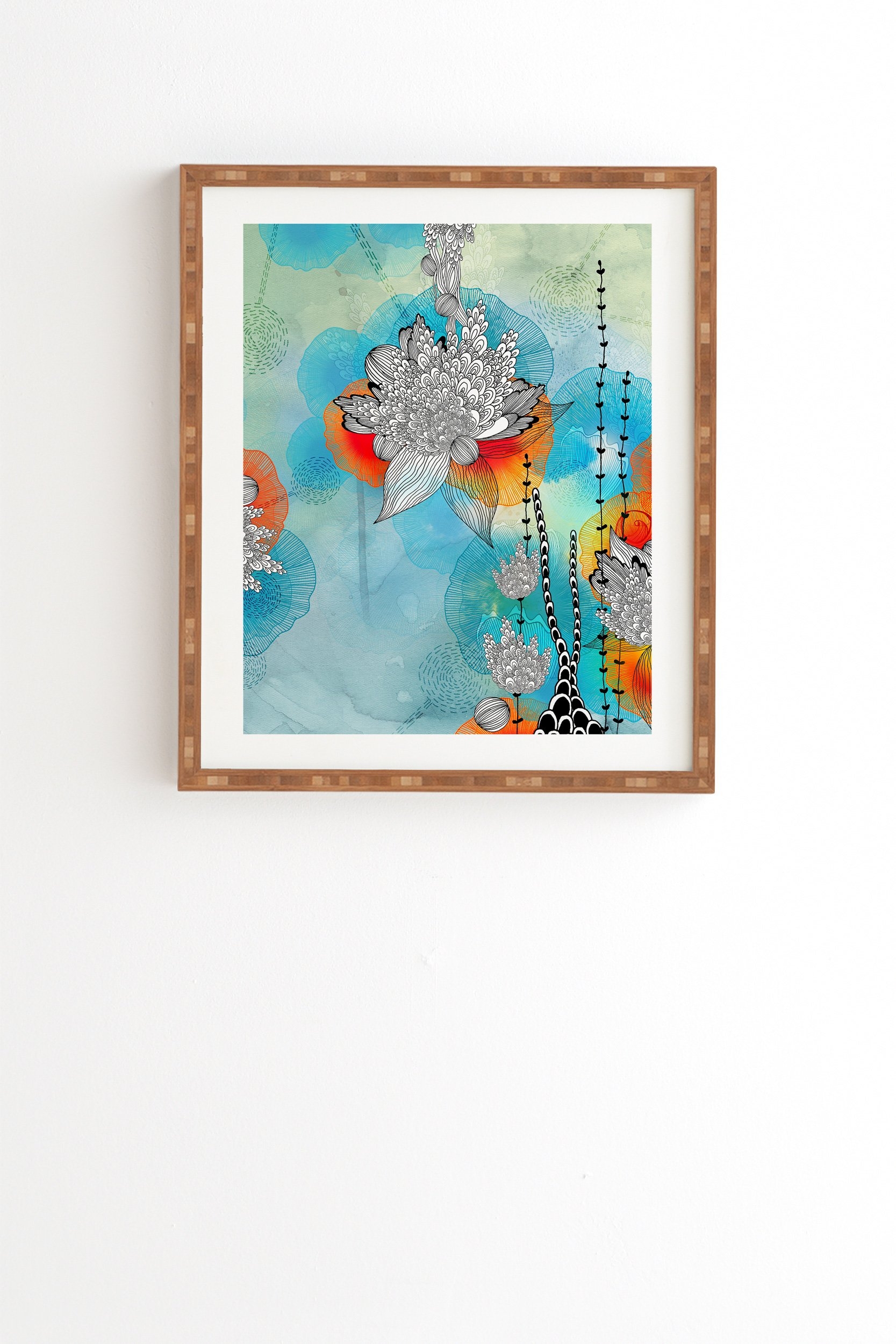 Iveta Abolina Coral Framed Wall Art - 11" x 13" - Image 0