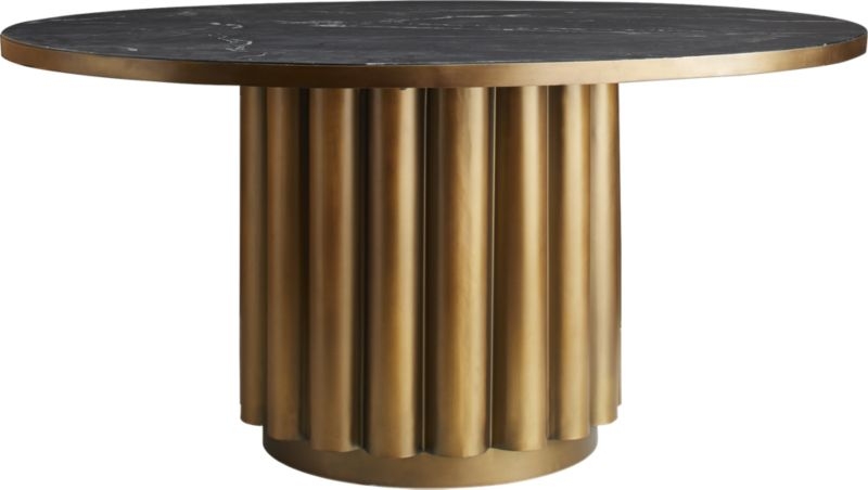 Cypher Black Marble Dining Table - Image 3