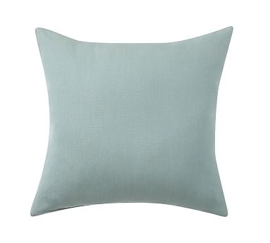 Sunbrella(R), Solid Outdoor Pillow, 18", Spa Blue - Image 0