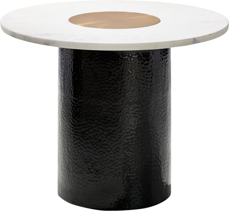 Chopin Low Metal and Marble Side Table - Image 5