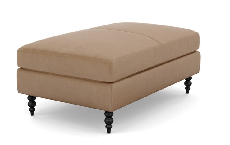 Sloan Leather Ottoman - Image 2