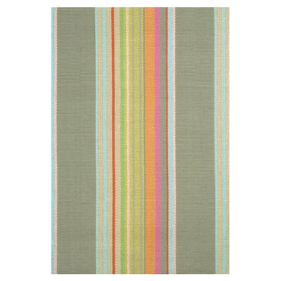 Hand Woven Cotton Green Area Rug - Image 0
