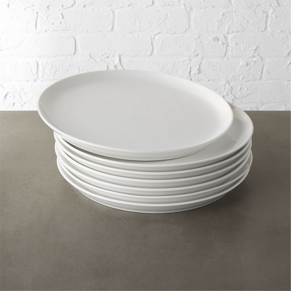 Contact White Dinner Plates Set of 8 - Image 0