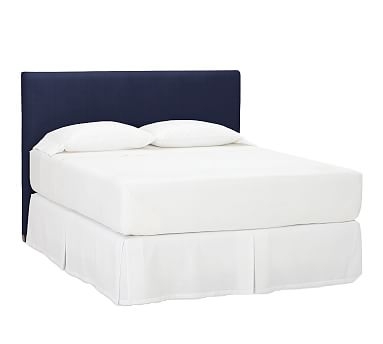 Raleigh Upholstered Square Low Headboard, California King, Performance Twill Cadet Navy - Image 2