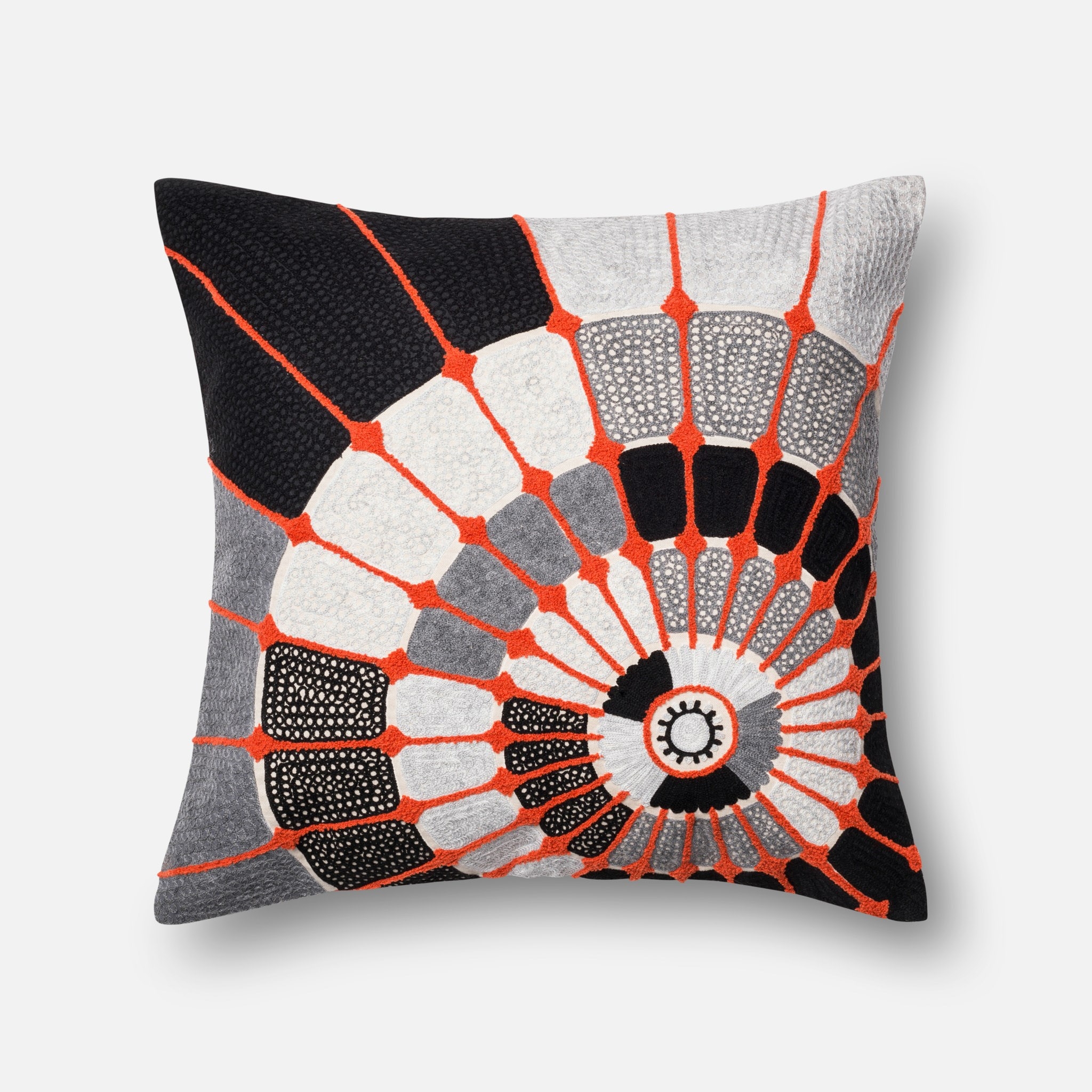 PILLOWS - GREY / ORANGE - 22" X 22" Cover Only - Image 0
