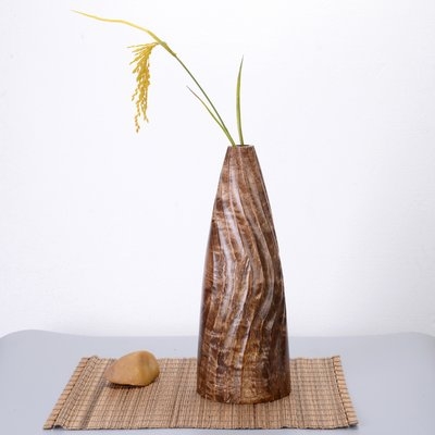 Attie Tapered Mango Wood Table Vase - Image 0
