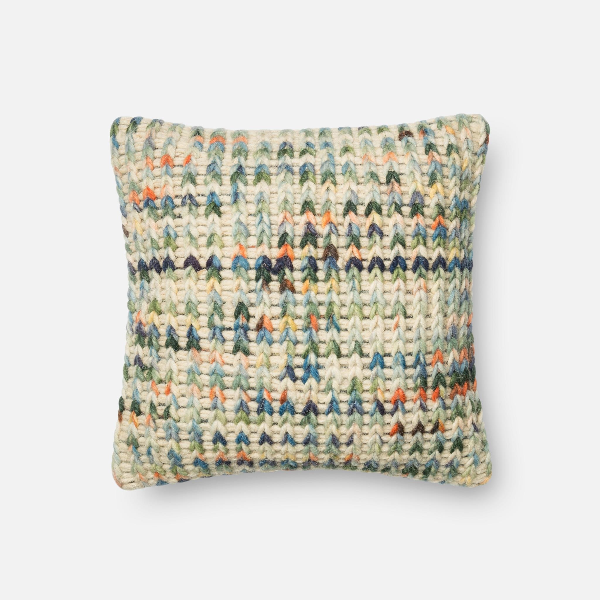PILLOWS - GREEN / MULTI - 18" X 18" Cover w/Down - Image 0