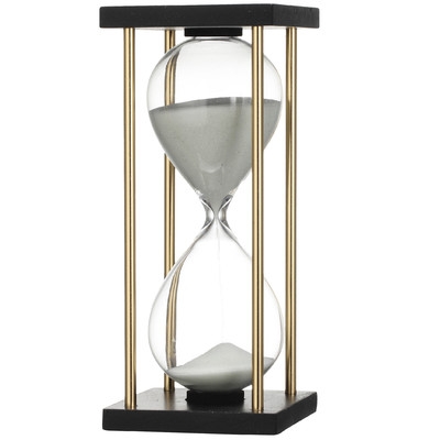 Ophelie Hand-crafted MDF Hourglass in Stand - Image 0