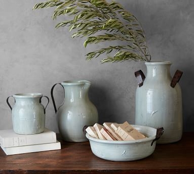 Marlowe Ceramic Vase, White, Medium - Image 3