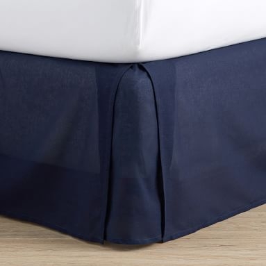 Classic Cotton Bed Skirt, Queen, Light Gray - Image 2