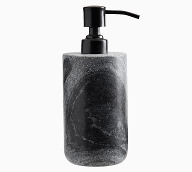 Marble Accessories, Toothbrush Holder, Black - Image 1