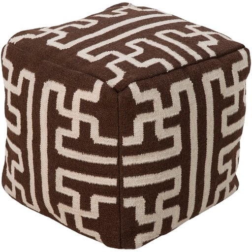 Surya Poufs 18 x 18 x 18 Pouf - Image 1