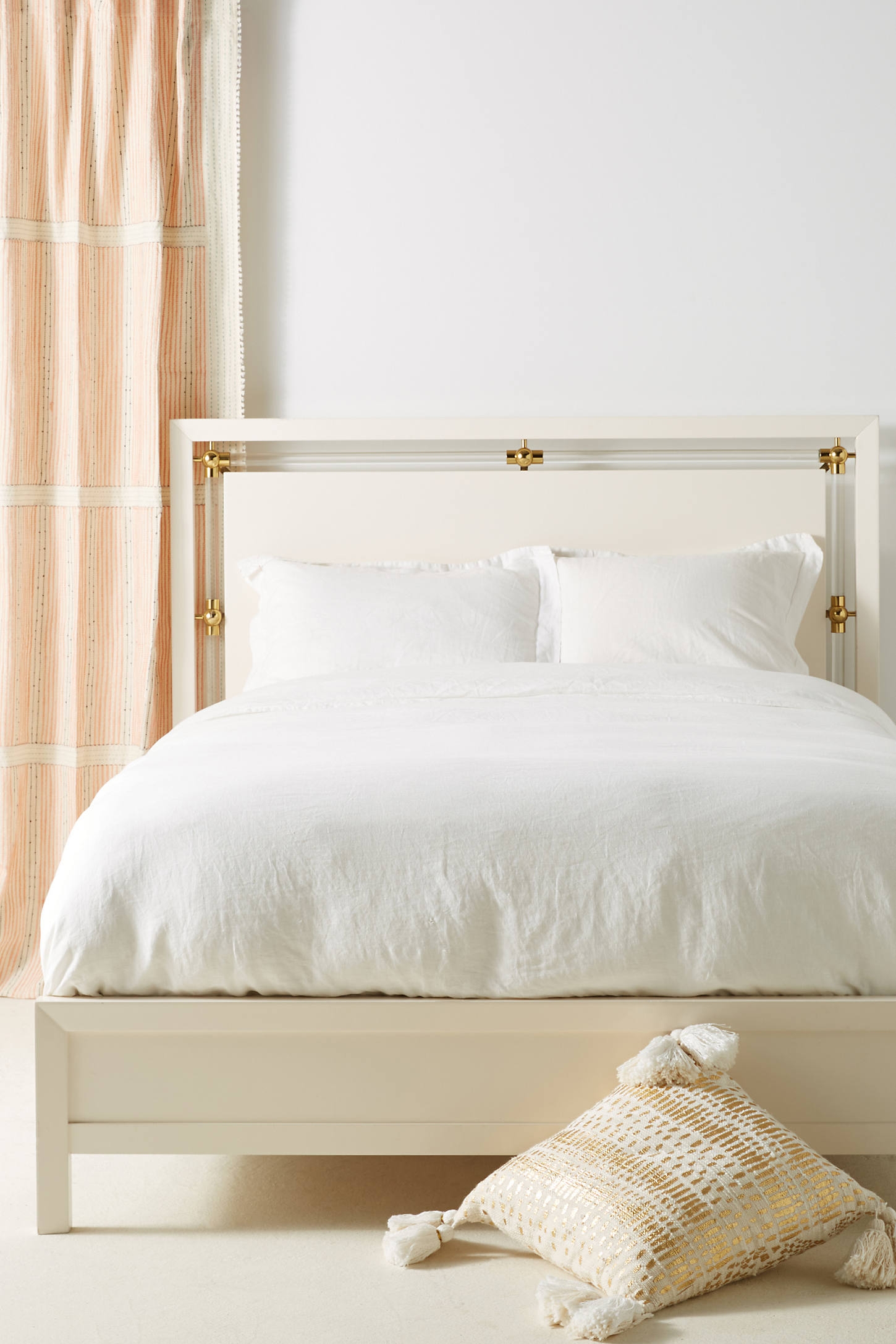 Merriton Bed By Anthropologie in White Size QN TOP/BED - Image 0