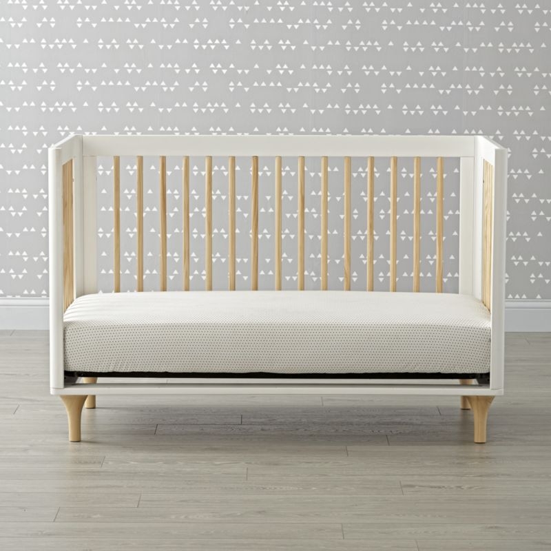 Babyletto Lolly White & Natural 3 in 1 Convertible Crib - Image 6