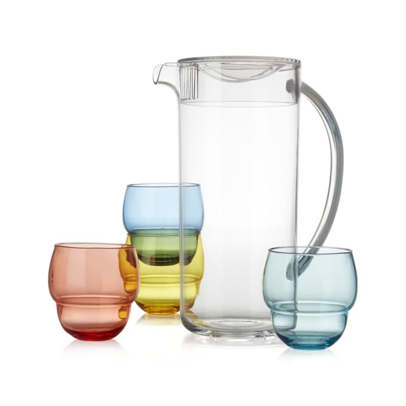 Pitcher with 4 Bubble Tumblers - Image 2