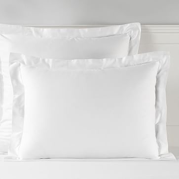 Design Crew Basics Organic Cotton King Sham, White - Image 0