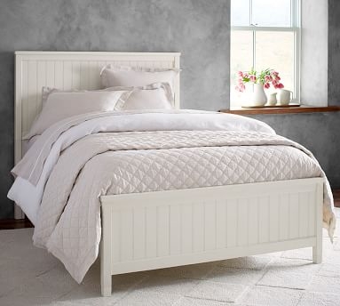 Beadboard Bed, Simply White, California King - Image 1