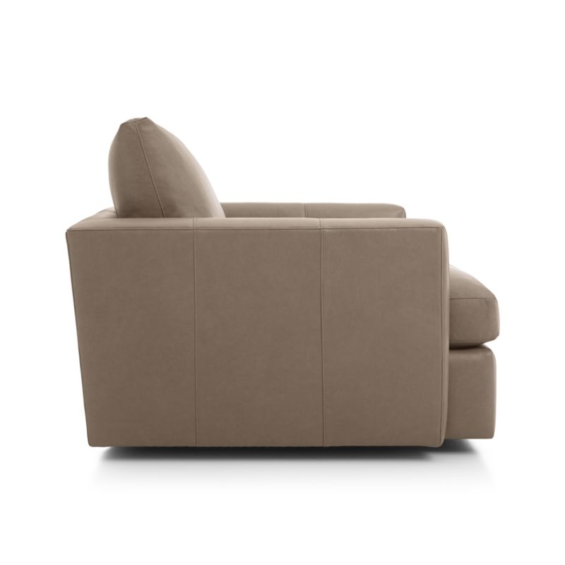 Lounge II Petite Leather Swivel Chair - Image 4