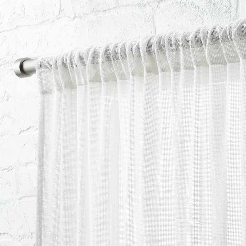 "White Net Curtain Panel 48""x120""" - Image 4