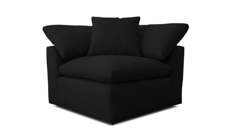 Black Bryant Mid Century Modern Modular Sofa (3 piece) - Chance Charcoal - Image 1