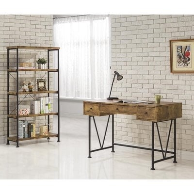 Chadron Writing Desk with Bookcase set - Image 0