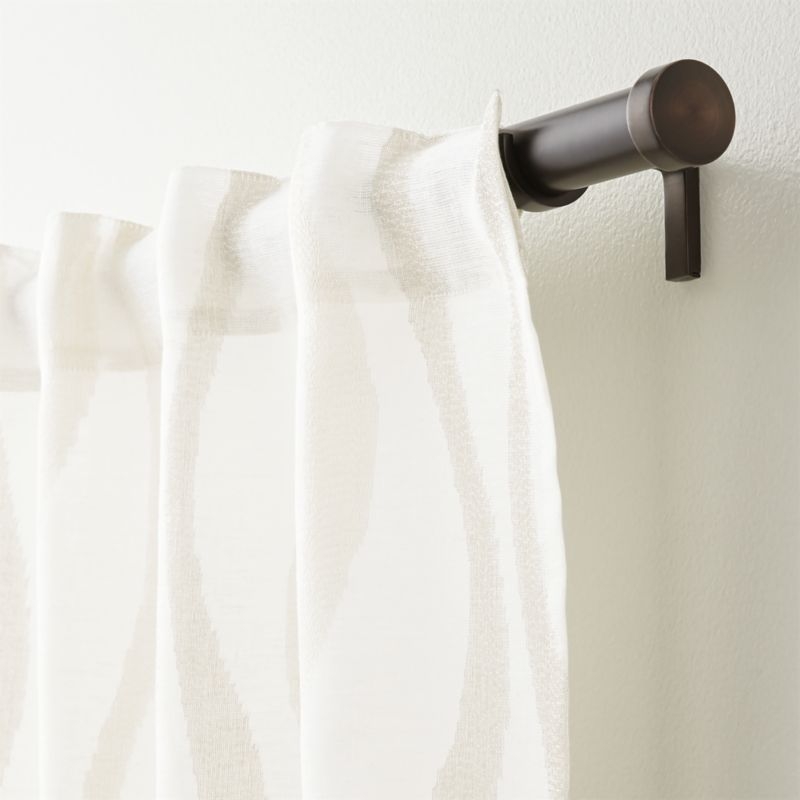 Elester Ivory Sheer Curtain Panel 50"x108" - Image 3