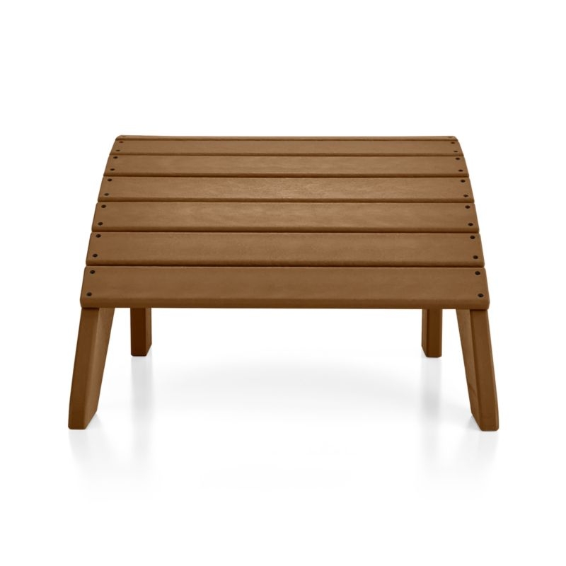 Vista II Teak Outdoor Adirondack Ottoman by POLYWOOD® - Image 2