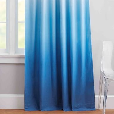 Ombre Blackout Curtain, 108", Navy - Image 3