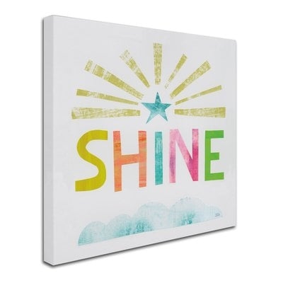 'Unicorn Magic IV' Textual Art on Wrapped Canvas - Image 0