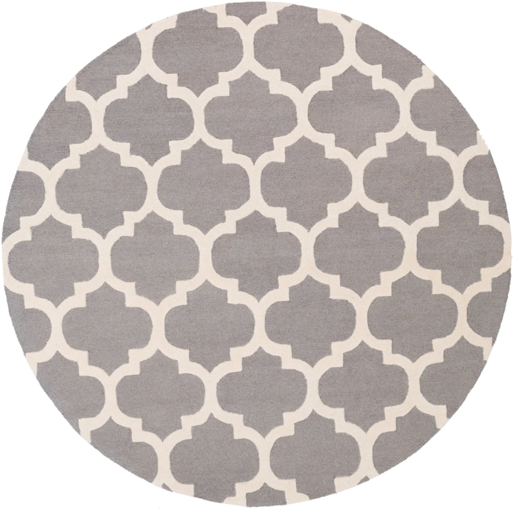 Pollack Gray Indoor 3'6" x 3'6" Handmade Rug - Image 0