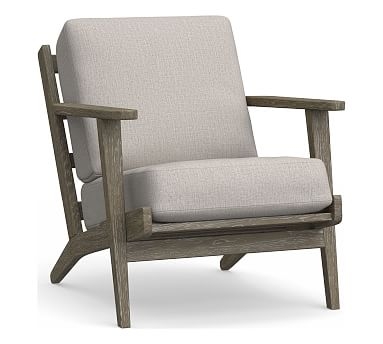Raylan Lounge Chair Cushion, Sunbrella(R) Heather Gray - Image 2