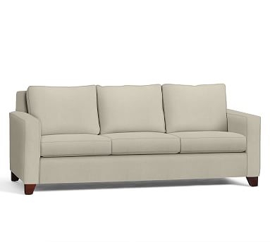 Cameron Square Arm Upholstered Grand Sofa 96" 3-Seater, Polyester Wrapped Cushions, Premium Performance Basketweave Oatmeal - Image 0