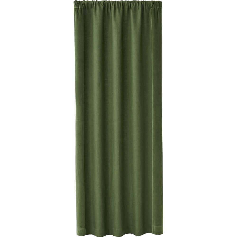 Ezria Green Linen Curtain Panel 48"x108" - Image 0
