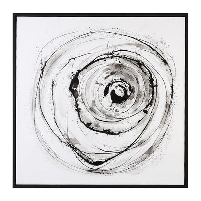 Eye on the World Modern Abstract Framed Painting Print - Image 0