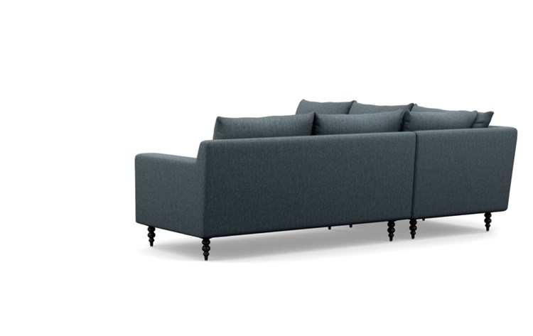 Sloan Corner Sectional with Rain Fabric and Matte Black legs - Image 4