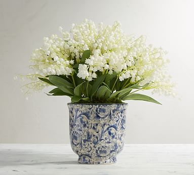 Faux Lily of the Valley in Pot - Image 0