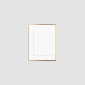 Metal Gallery Frame, Matte Gold, 18" x 24" - Image 0