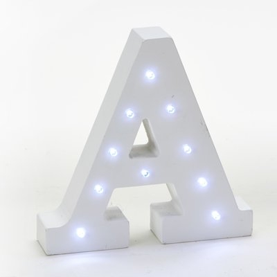 Burt A Wooden Vintage LED Marquee Freestanding Letter Block - A - Image 0