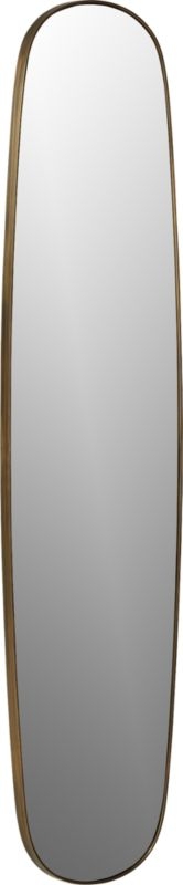 Rogue Brass Large Oval Wall Mirror 14"x61" - Image 4