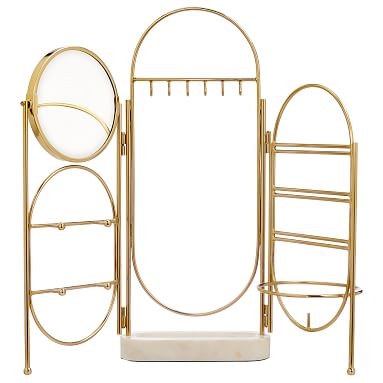 Marble and Gold Jewelry Holder Screen - Image 0