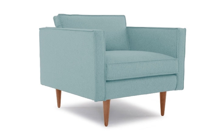 Blue Serena Mid Century Modern Chair - Impact Mist - Medium - Image 0
